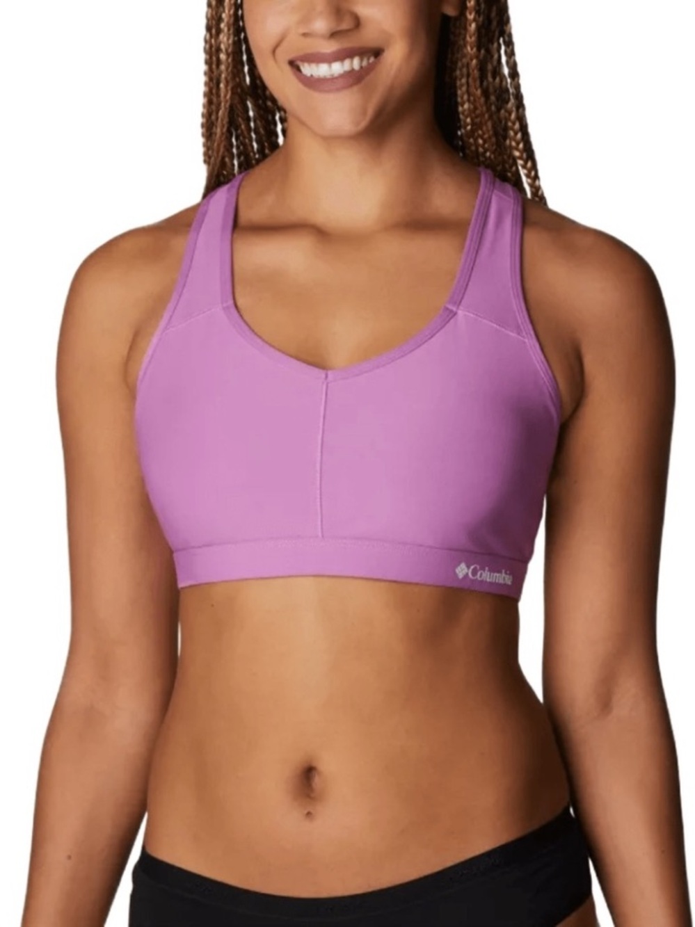 NWT Columbia Tech Omni Racer-Back Sports Bra Blossom Pink Small